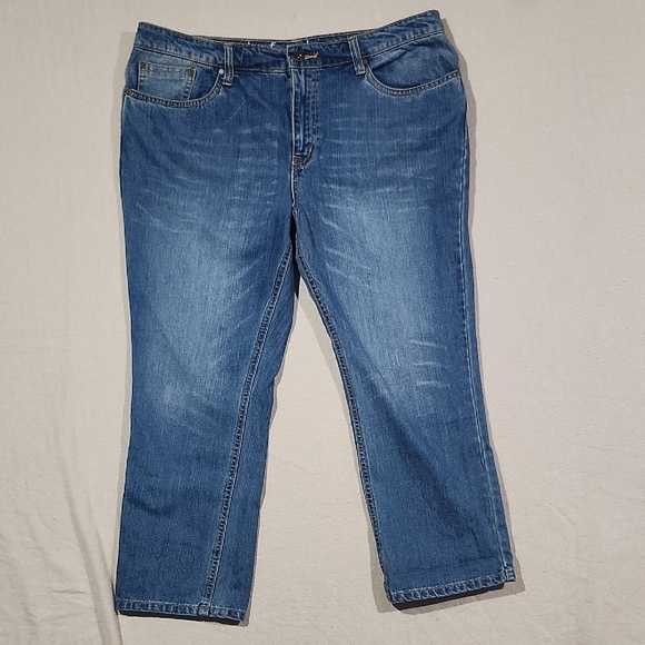 George & Martha Boyfriend Cropped  Jean Womens Size‎ 14 - Picture 1 of 14